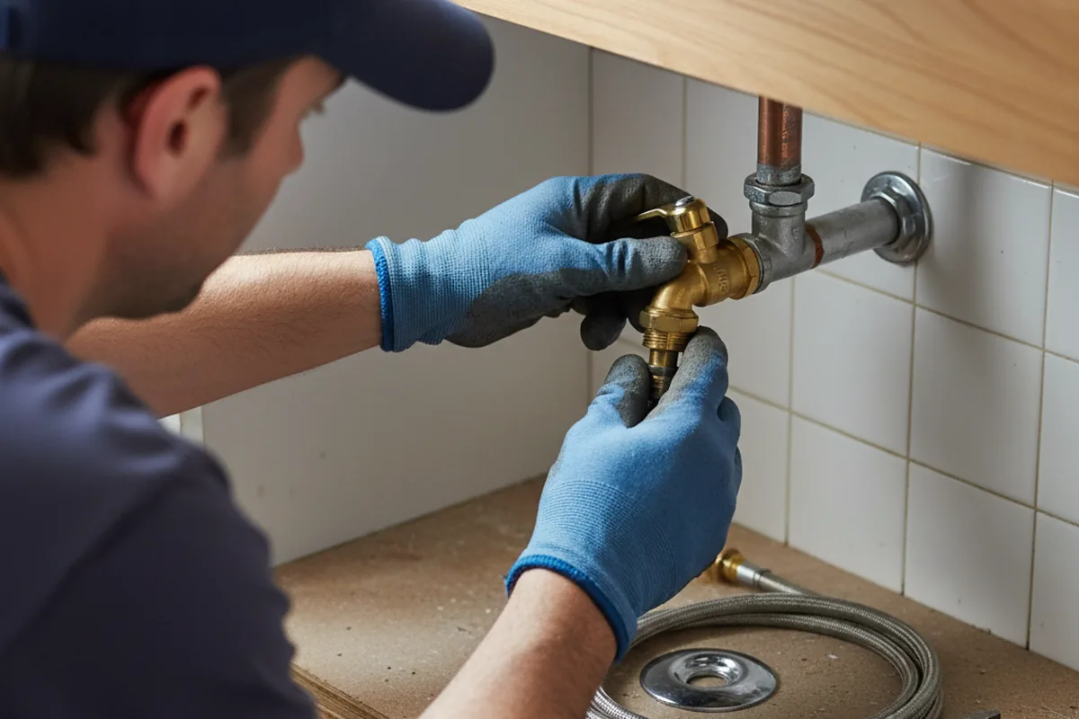 Shutoff valve and fitting work during Repiping in Crystal Springs